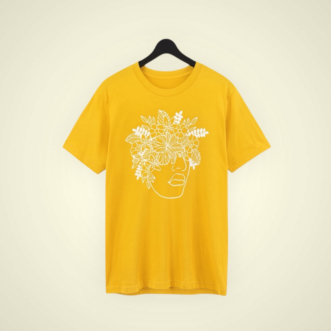 Boho Bloom Tee - Golden